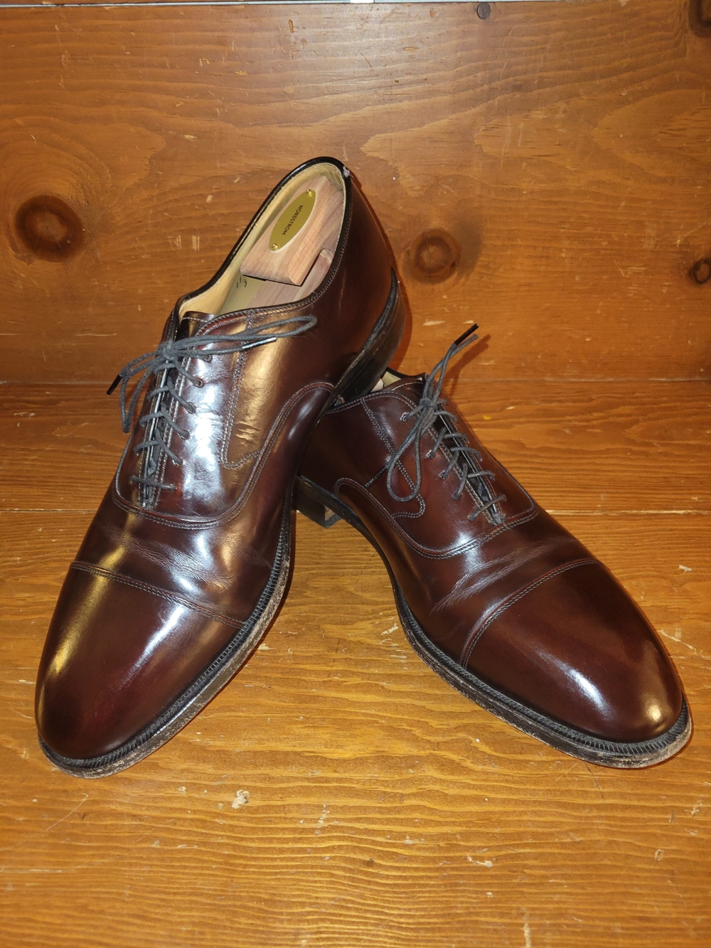Johnston & Murphy | Shoes | Mens Johnston Murphy Burgundy Captoe Oxford Dress Shoes